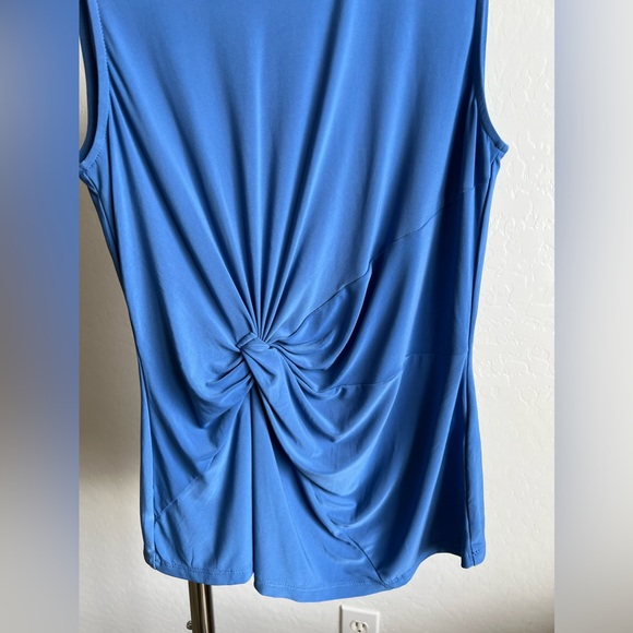 BLUE DKNY SLEEVELESS TOP - Picture 4 of 5